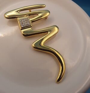 Park Lane Zig Zag Modernistic Pendant/Brooch